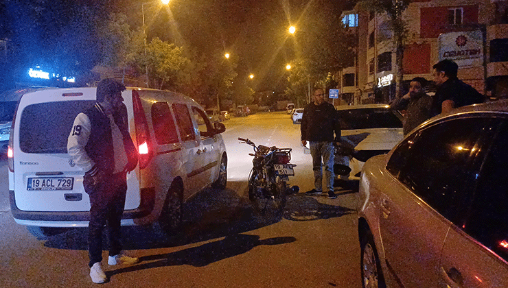 Çorum’da motosiklet çalan çocuklar polisin kovalamacasıyla yakalandı