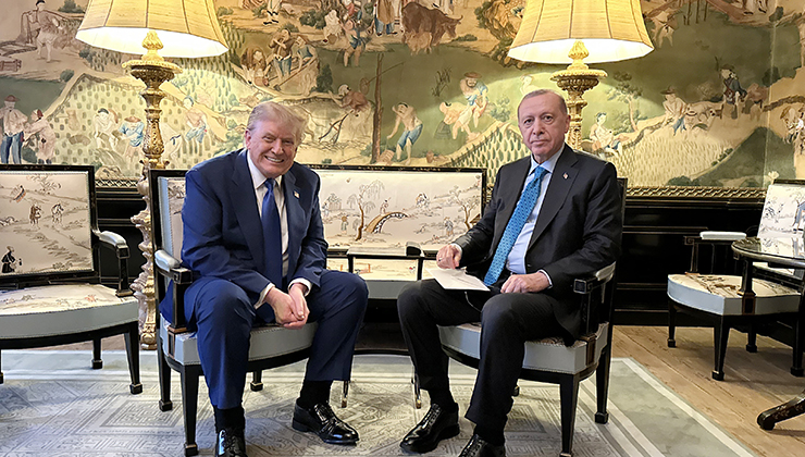Cumhurbaşkanı Erdoğan, ABD Başkanı Trump ile bir araya geldi