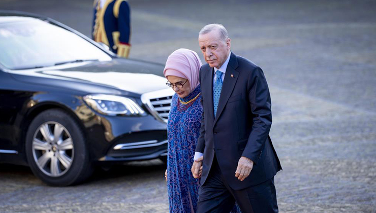 Cumhurbaşkanı Erdoğan, NATO liderleri onuruna verilen akşam yemeğine katıldı