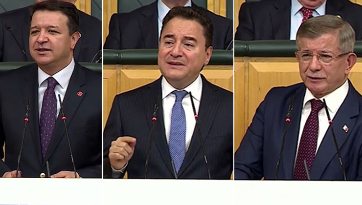 Davutoğlu, Babacan ve Arıkan grup toplantısında konuştu