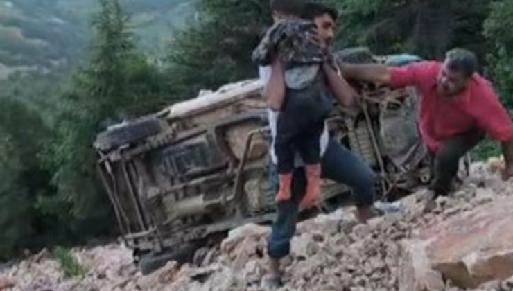 Gaziantep’te yayla yolunda feci kaza: 3 ölü, 1 yaralı