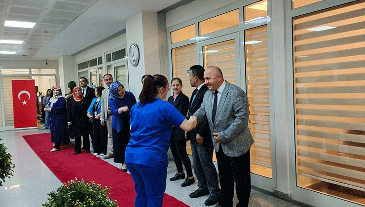 Karabük Eğitim ve Araştırma Hastanesi’nde bayramlaşma programı yapıldı