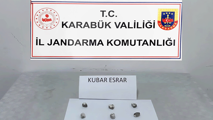 Karabük’te kubar esrar ele geçirildi