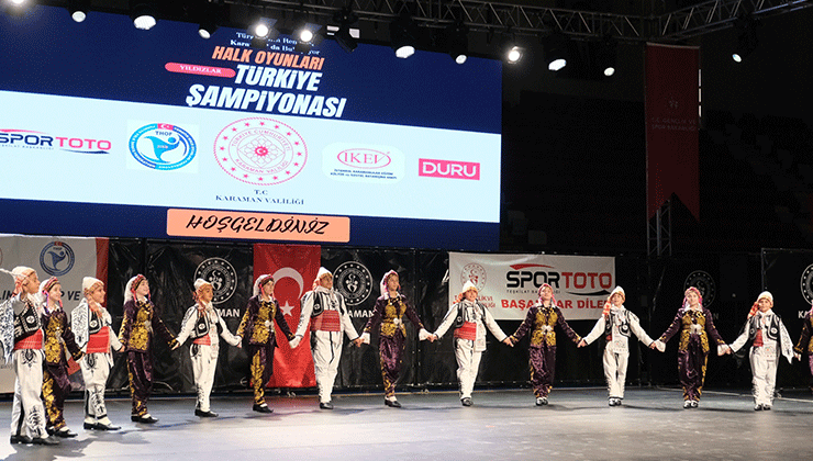 Karaman’da Halk Oyunları Yıldızlar Türkiye Şampiyonası sona erdi