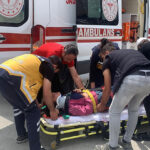 Karaman’da kepçe ile çarpışan elektrikli bisikletli çocuk yaralandı