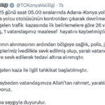 Konya Valiliği’nden otobüs kazasıyla ilgili açıklama