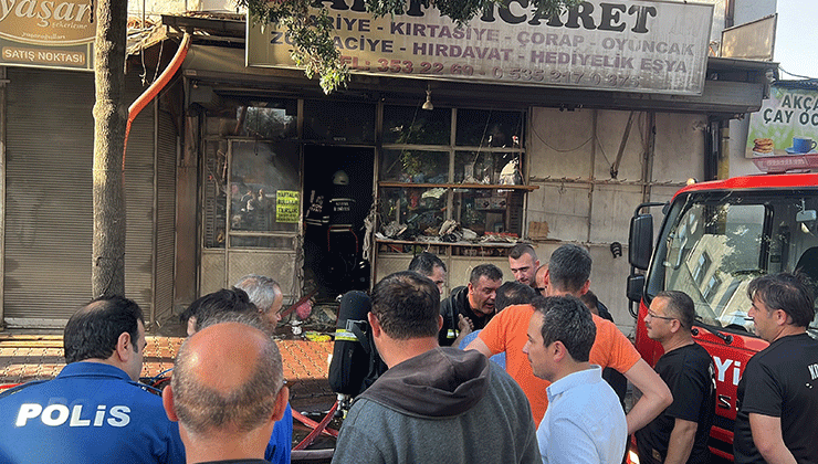 Konya’da iş yerindeki yangın korkuttu