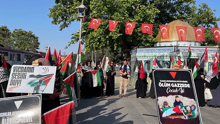 Konya’da “Küresel Gazze Yürüyüşü”ne destek gösterisi yapıldı