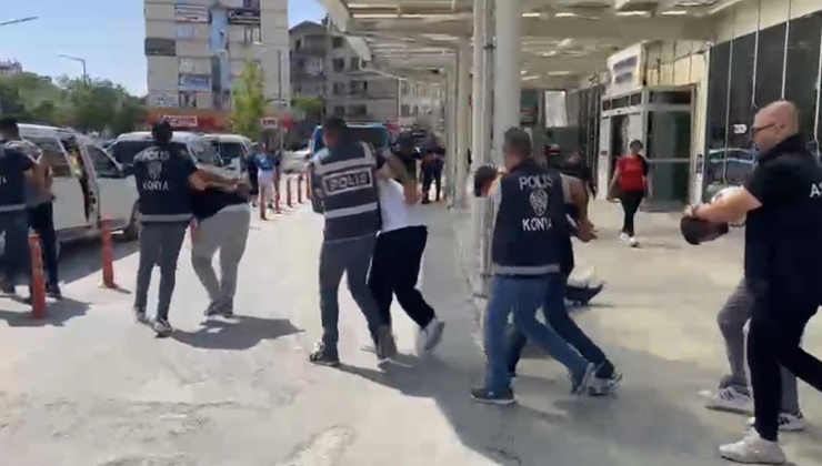 Konya’da masaj salonu kılıfıyla faaliyet gösteren suç çetesi çökertildi
