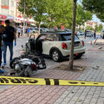 Konya’da otomobilin çarptığı motokurye hayatını kaybetti