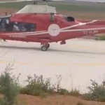 Kulu’da kalp krizi geçiren hasta için helikopter ambulans havalandı