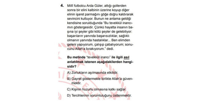 LGS’de, bu soruya öğrenciler şaştı kaldı!