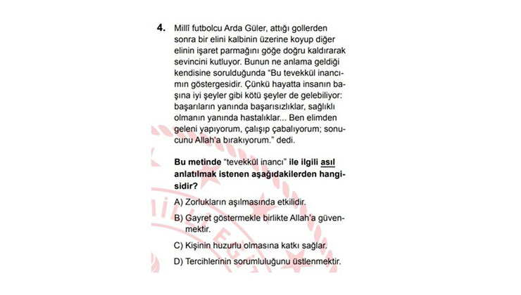 LGS’de, bu soruya öğrenciler şaştı kaldı!