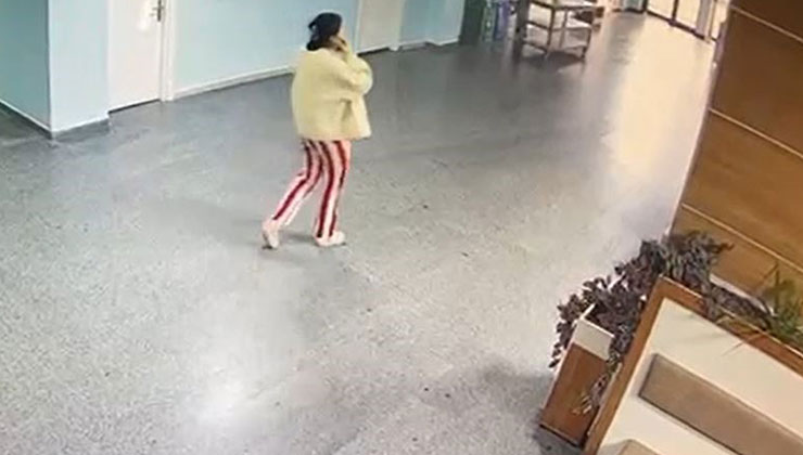 Mezarlıkta ölü bulunan bebeğin annesi ile hastaneden çıkış anları ortaya çıktı