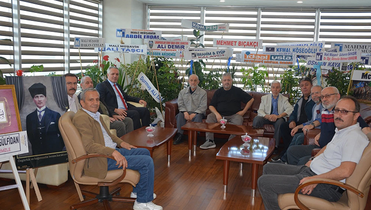 Oda Başkanlarından, SMMMO Başkanı Bıçakçı’ya tebrik ziyareti