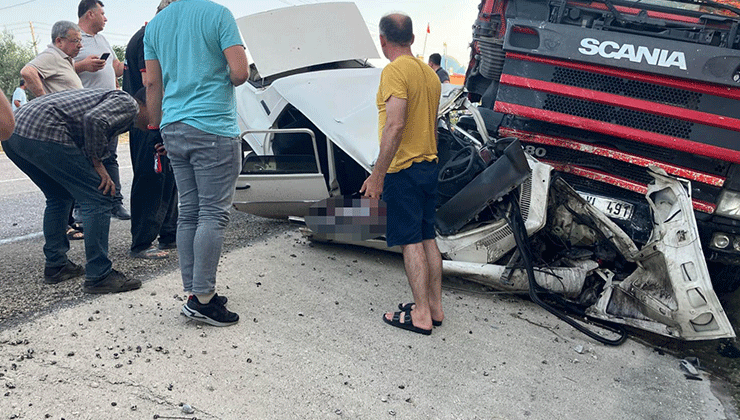 Osmaniye’de tır ile otomobilin karıştığı kazada 1 kişi hayatını kaybetti