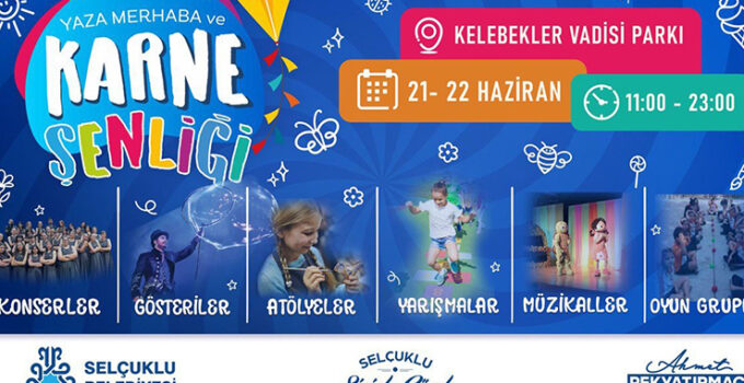 Selçuklu Belediyesinden çocuklara özel karne şenliği