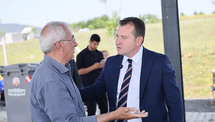 Silivri Belediye Başkanı Bora Balcıoğlu köylerde vatandaşlarla bayramlaştı