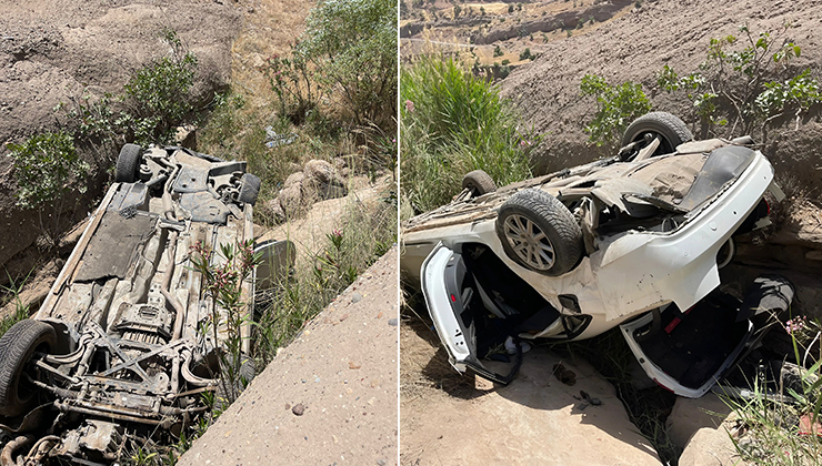 Silopi’de otomobil uçuruma yuvarlandı: 1’i ağır, 4 yaralı