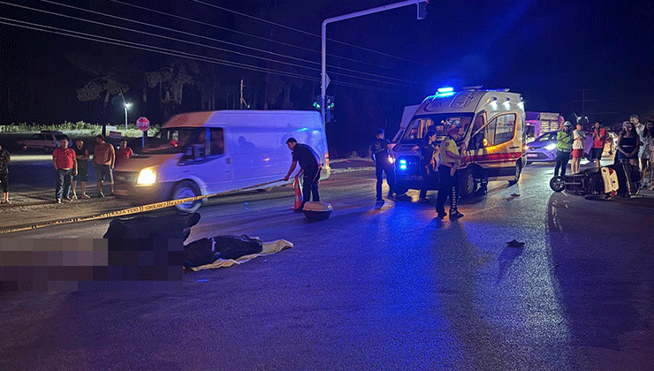Tırla çarpışan motosiklet sürücüsü hayatını kaybetti