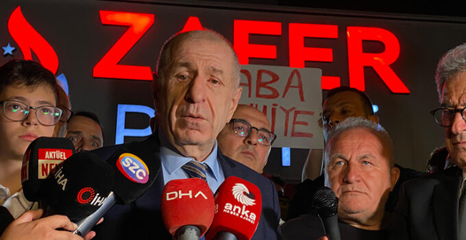 Ümit Özdağ tahliyesinin ardından Ankara’da parti genel merkezinde açıklama yaptı