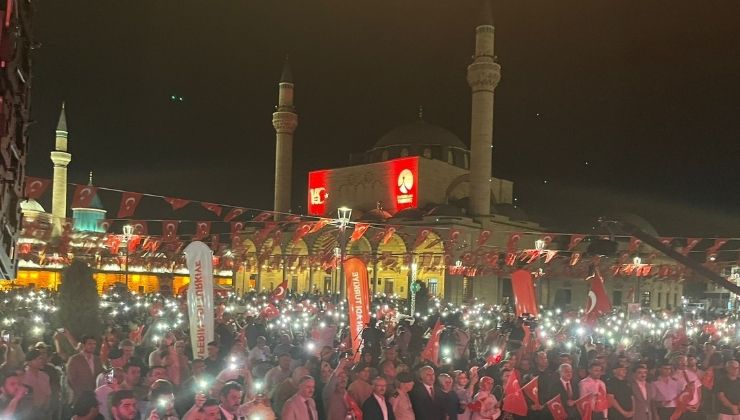 Konya’da “Zaferin Adı Türkiye” Programı ile 15 Temmuz Unutulmadı