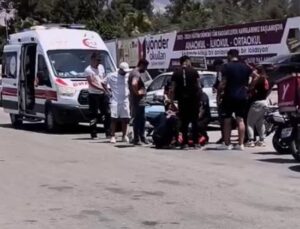 Hatay’da motosikletli kurye kaza yaptı: 1 yaralı
