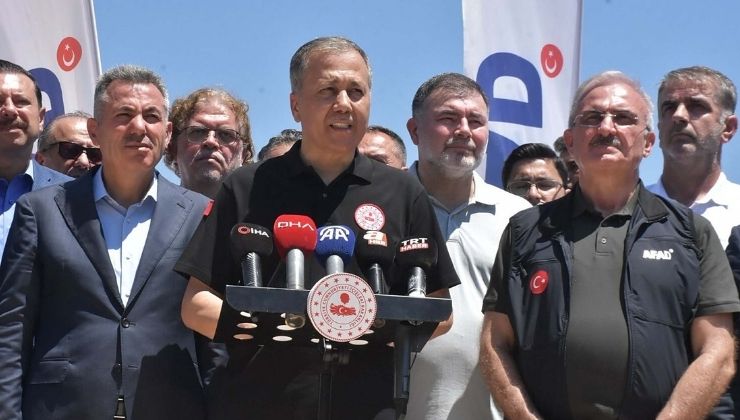 Bakan Yerlikaya: Seferberlik ruhuyla bir söndürme mücadelesi verildi