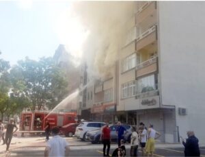 Konya’da 5 katlı apartmandaki dairede çıkan yangın söndürüldü