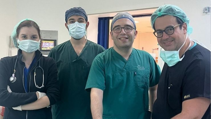 Beş günlük bebek, Selçuk Tıp’ta nefesine kavuştu