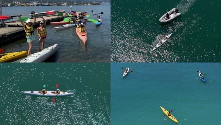Geleceğin su sporcuları Karadeniz’de yetişiyor