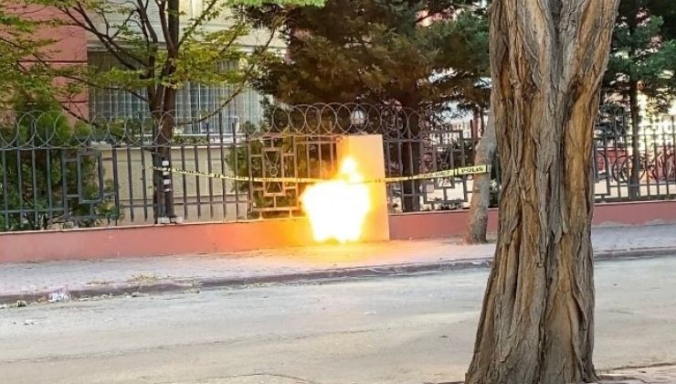 Konya’da şüpheli çanta alarmı: Fünye ile patlatıldı