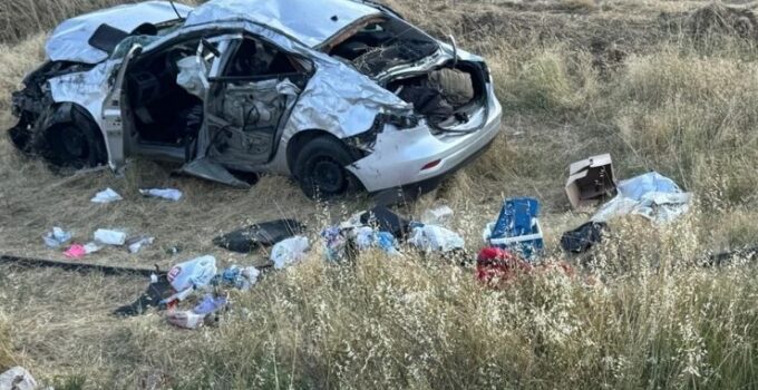 Konya’da devrilen otomobildeki 3 kişi öldü, 3 kişi yaralandı