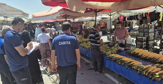 Ereğli Belediyesi’nden pazar yerlerinde kapsamlı denetim