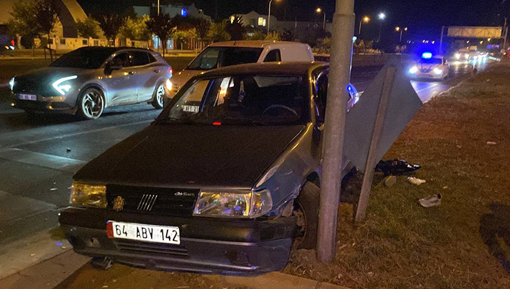 Aksaray’da kaza yapan alkollü ve ehliyetsiz sürücüden pes dedirten konuşma