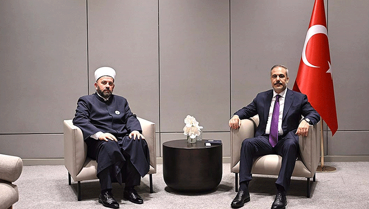 Bakan Fidan, Karadağ İslam Birliği Başkanı Feyziç’i İstanbul’da kabul etti