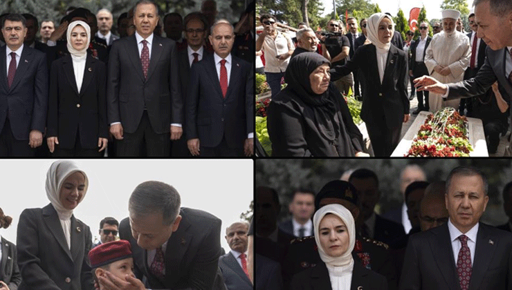 Bakanlar Yerlikaya ve Göktaş, 15 Temmuz Şehitliği’ndeki anma törenine katıldı