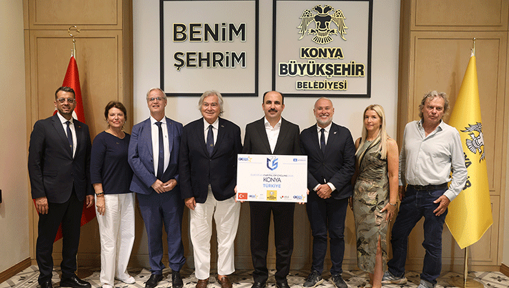 Başkan Altay, Aces Heyetine Konya’nın örnek bisiklet yatırımlarını anlattı
