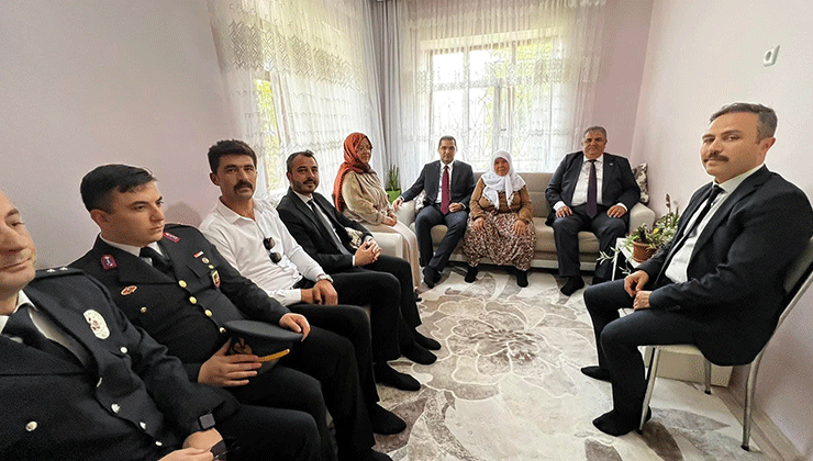 Bozkır’da 15 Temmuz gazisi Albay Aziz Yılmaz’ın ailesine ziyaret