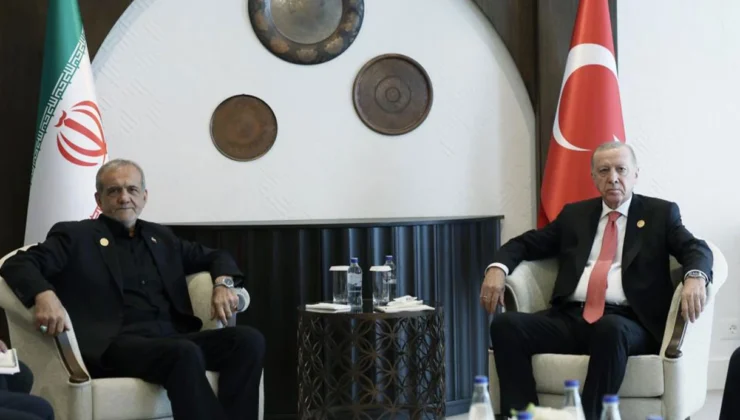 Cumhurbaşkanı Erdoğan, İran Cumhurbaşkanı Pezeşkiyan ile bir araya geldi