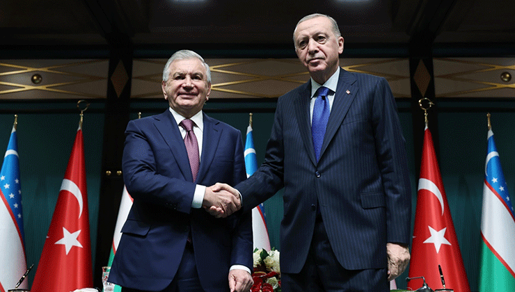 Cumhurbaşkanı Erdoğan, Özbekistan Cumhurbaşkanı Mirziyoyev ile telefonda görüştü