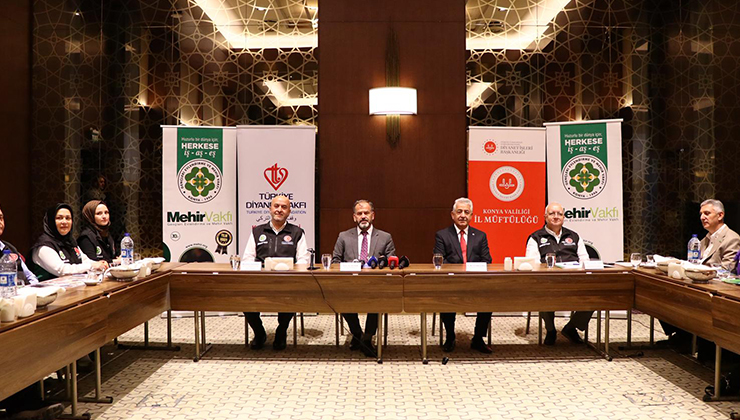 Konya İl Müftüsü Ali Öge ” Yardım programımız, depremde hayalleri yıkılan 100 çiftimize yeni yuva olacak”