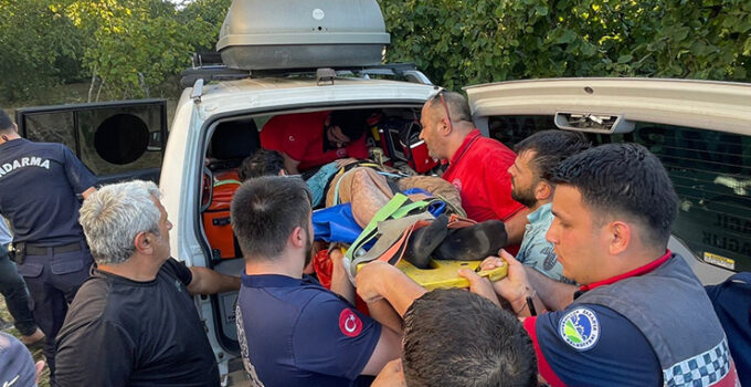 Fındık tarlasında çalışırken dereye düştü: Ekipler seferber oldu