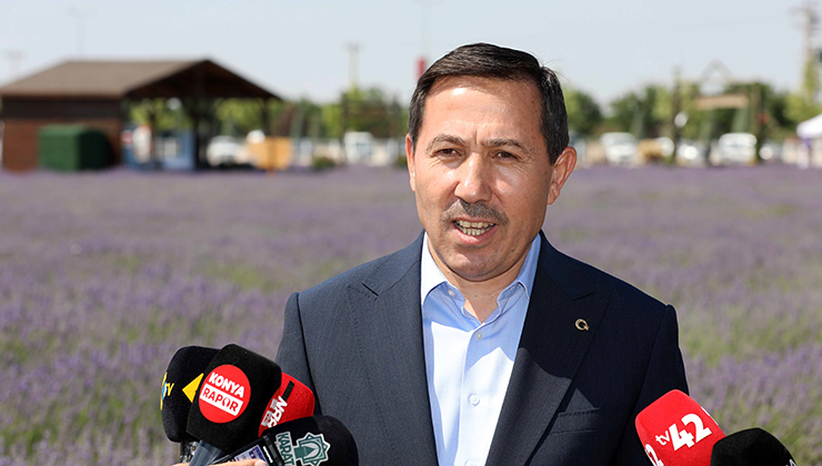 Hasan Kılca, Karatay Lavanta Bahçesi’nde Konya basınıyla buluştu