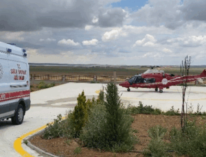 Hava ambulansı böbrek hastası için havalandı