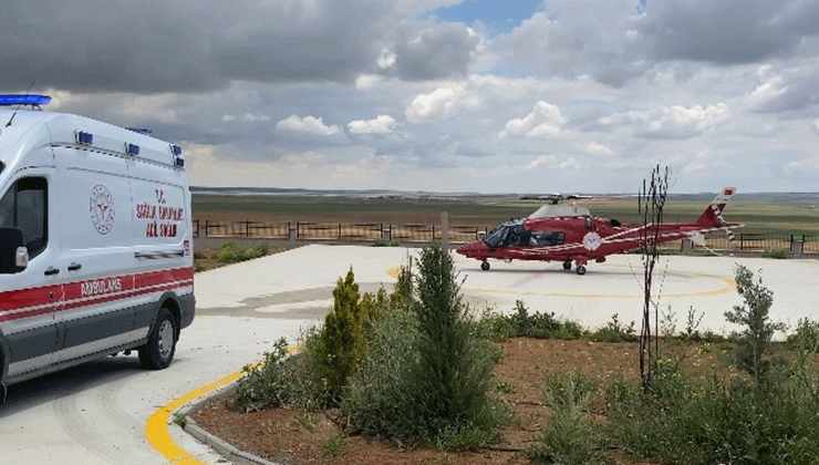 Hava ambulansı, böbrek hastası için havalandı