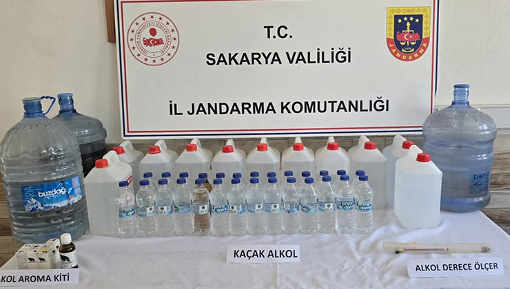 Kaçak alkol üretip piyasaya sürecekti jandarmaya yakalandı