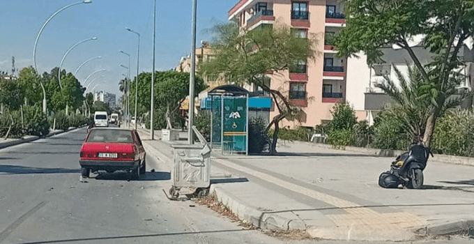 Kaza anı kamerada: Motosiklet sürücüsü kadın kazada hayatını kaybetti