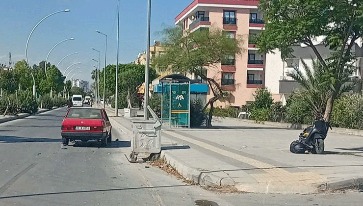 Kaza anı kamerada: Motosiklet sürücüsü kadın kazada hayatını kaybetti