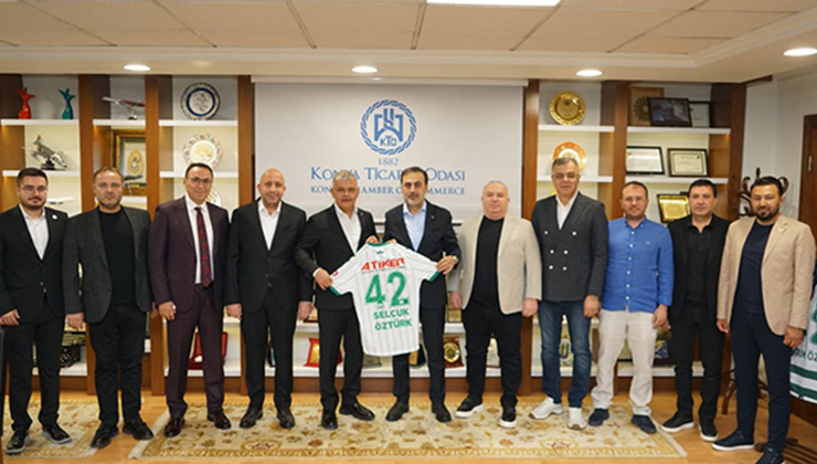 Konya Ticaret Odası Başkanı, Ömer Atiker’i makamında ağırladı
